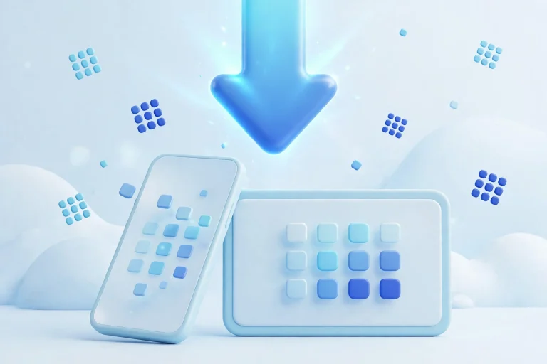 Muse AI app download on mobile devices illustration